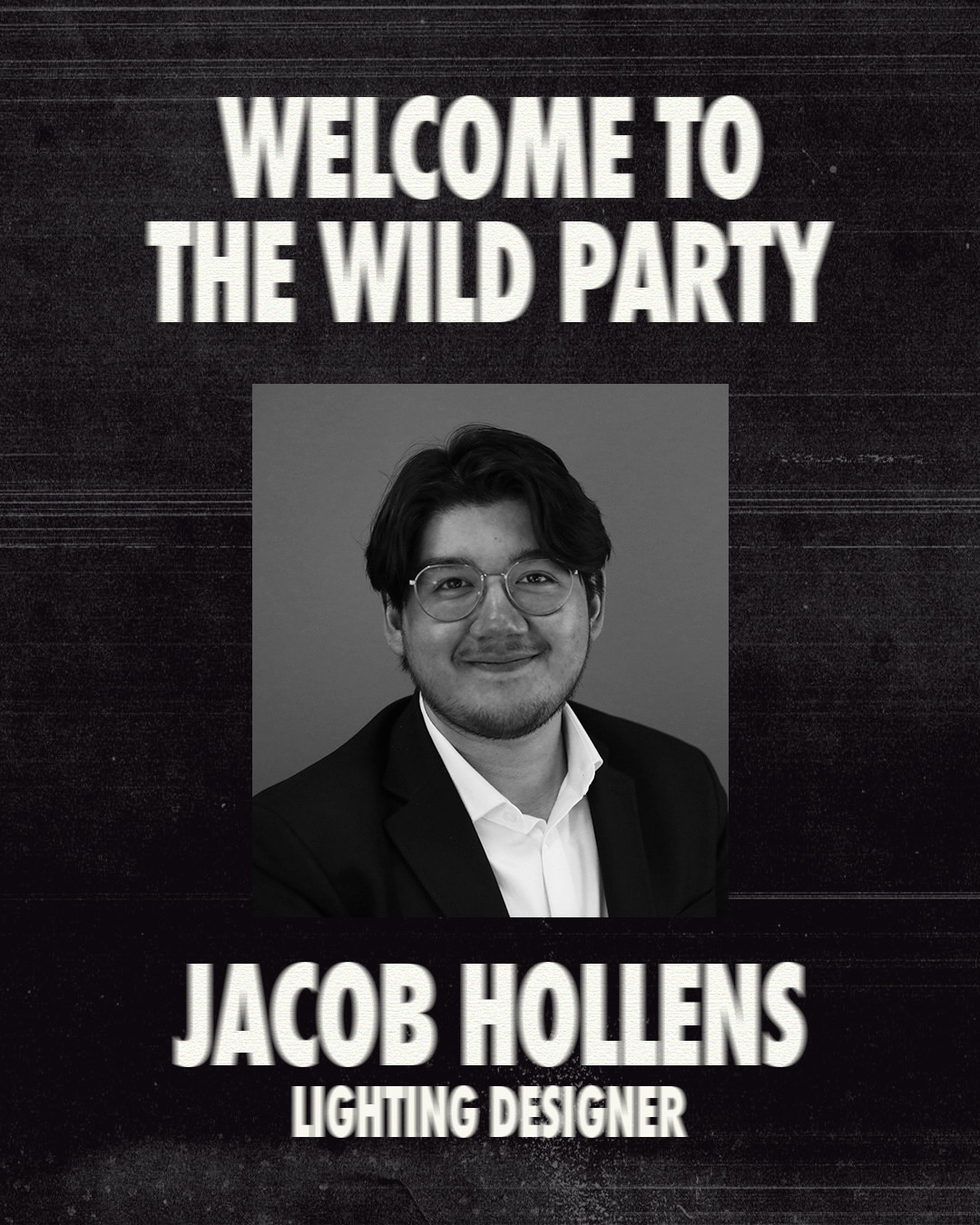 Jacob Hollens — Lighting Designer. Portrait from Arbor Lane Productions.