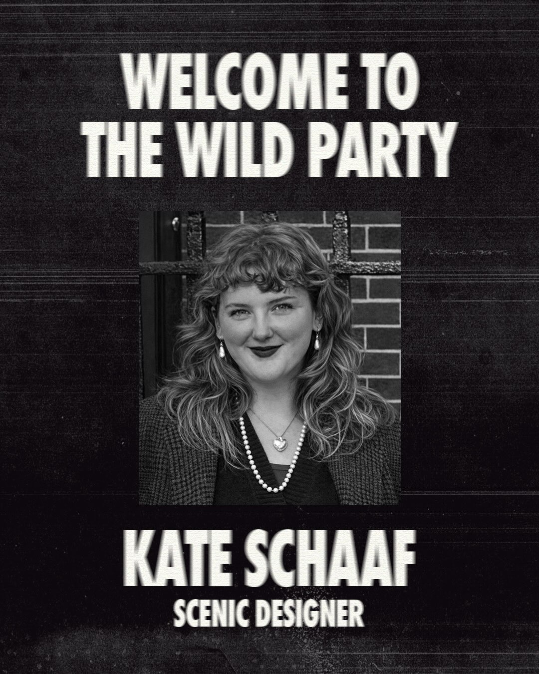 Kate Schaaf — Scenic Designer. Portrait from Arbor Lane Productions.