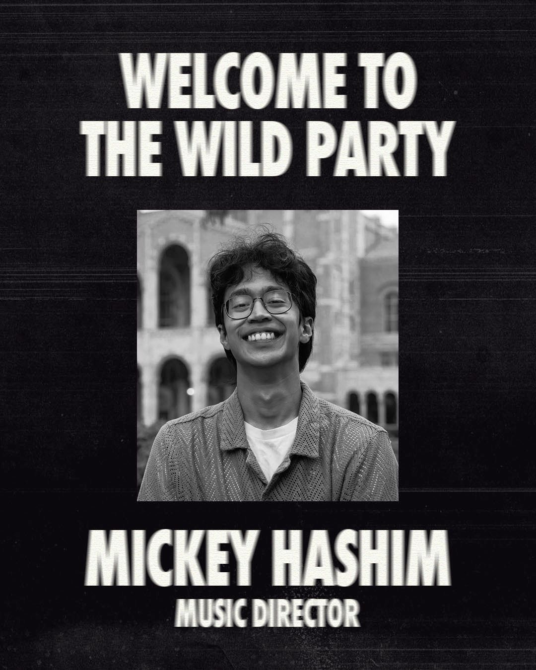 Mickey Hashim — Music Director. Portrait from Arbor Lane Productions.